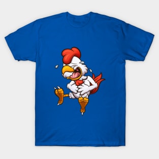 Laughing Cartoon Chicken T-Shirt